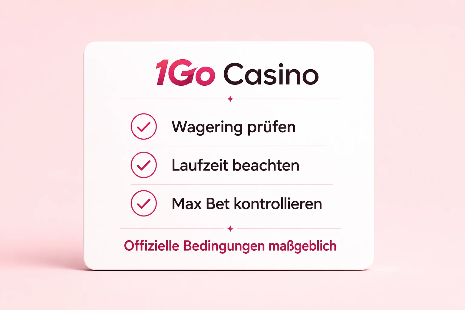 Fazit zu 1go casino Bonus, No Deposit und Promo Code